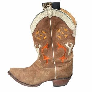 Justin Boots Womens Leather Western Cowboy Boots